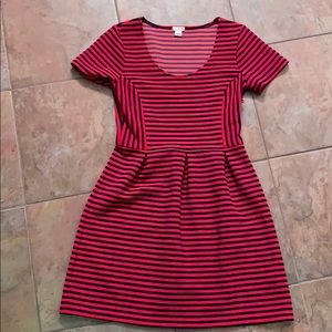 JCrew  blue and red striped dress size 6, like new